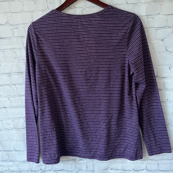 croft & barrow classic tee purple shirt size M - Picture 4 of 4